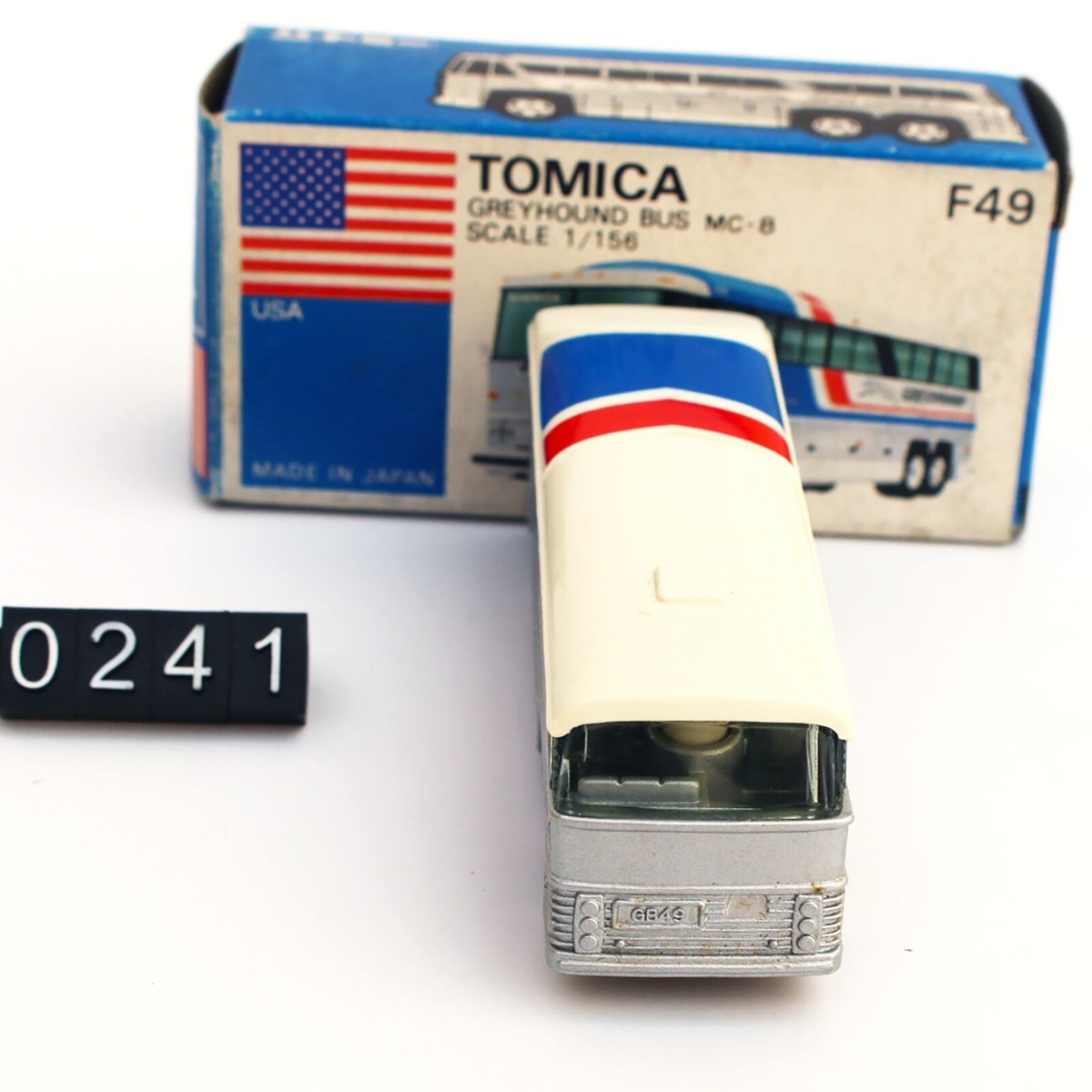 【MADE IN JAPAN】トミカF49・グレイハウンドMC-8 1/156 Amazon | トミカ F49 グレイハウンド バス MC-8 1/156 ミニカー