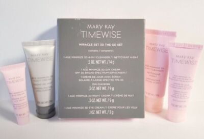 Mary Kay TimeWise Age Minimize 3D Miracle Set - 4 Pieces Expired Normal to Dry