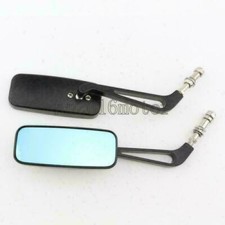 BREDUXSER Chroom Motorfiets Stuurspiegel Achteruitkijkspiegel, M10 M8 Achteruitkijkspiegel moto met schroefpakket voor Scooter Street Bike Cruiser Chopper Sport Bike ATV (Chroom#1