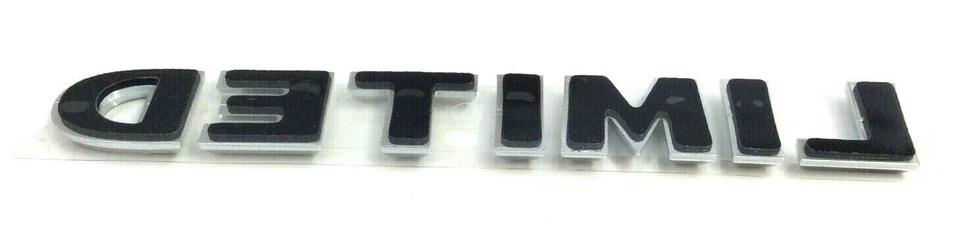 Jeep Compass Chrysler Limited puerta levadiza cromada placa de identificación emblema insignia OEM Foto 3 de 4