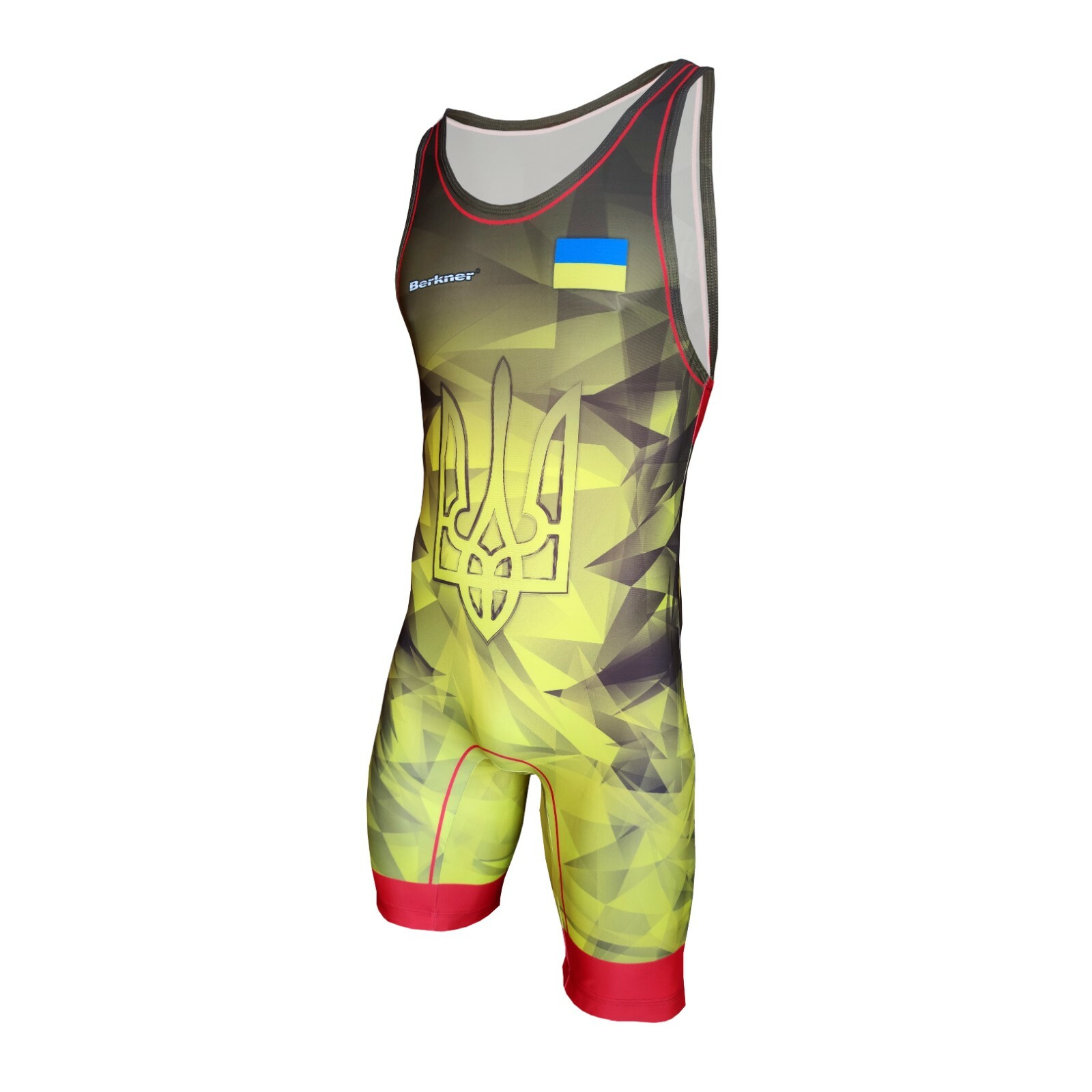 Мужская УКРАИНСКАЯ борцовская майка Berkner представляющая UWW Рестлерская майка для мужчин 13790₽