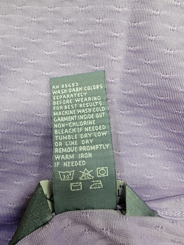 Blusa camisa top Koret para mujer talla 1X púrpura Foto 3 de 4