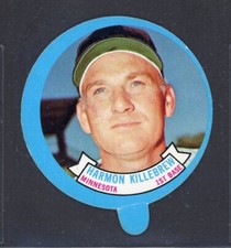 1973 TOPPS CANDY LIDS  HARMON KILLEBREW  MINNESOTA TWINS  25927