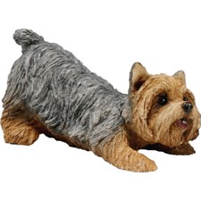 SANDICAST Dog Figurine Sculpture Yorkshire Terrier Yorkie