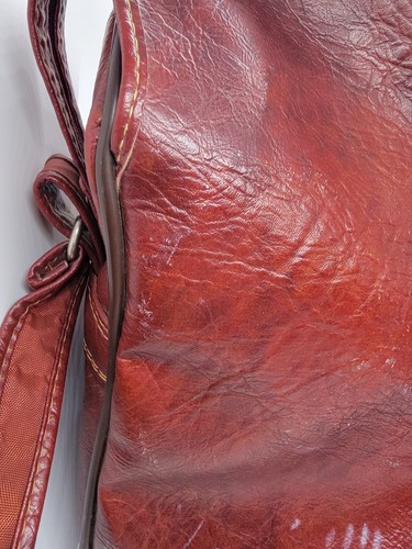 Vintage Samsonite Silhouette 2 Cognac Brown Crossbody Messenger Bag Carry On - Picture 8 of 13