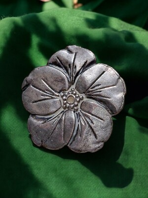 Vintage Modeschmuck - Blumenring - Loula Lichee - Größe 55