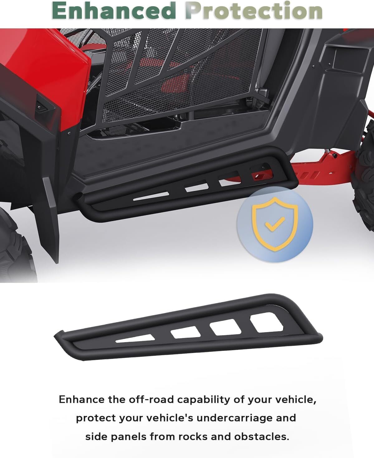 Rock Sliders Side Nerf Bars for 2008-2014 Polaris RZR 570/ RZR 800/ RZR 800 S