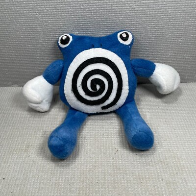 Pokémon Poliwhirl Plush Hand Made Stuffed Animal OOAK Blue White Pocket Monster