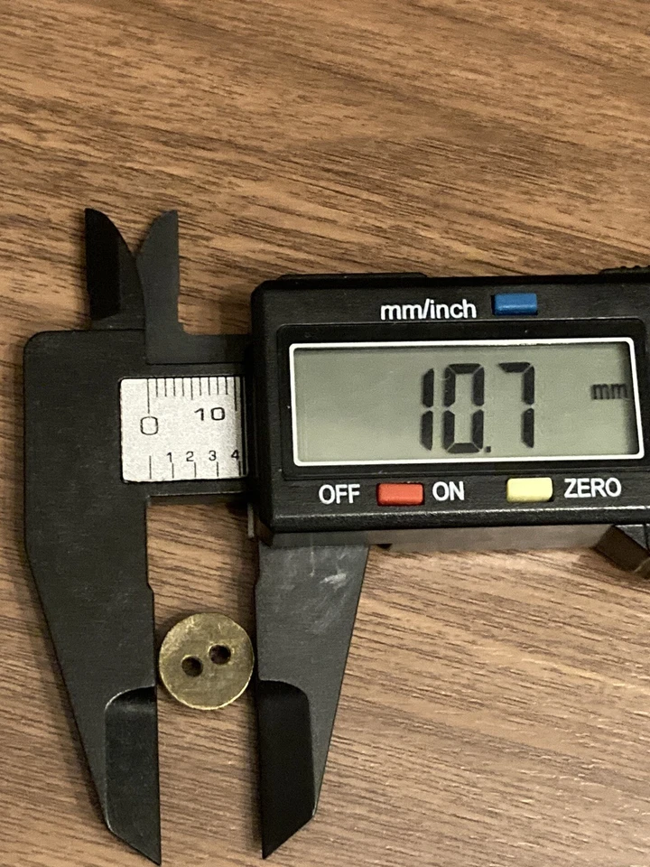 Real Metal Antique Brass / Bronze Buttons 11mm (18L) Pack of 10 - Image 4 of 4