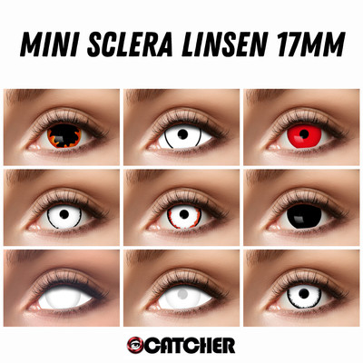 Eyecatcher Mini Sclera Kontaktlinsen 17mm verschiedene Farben