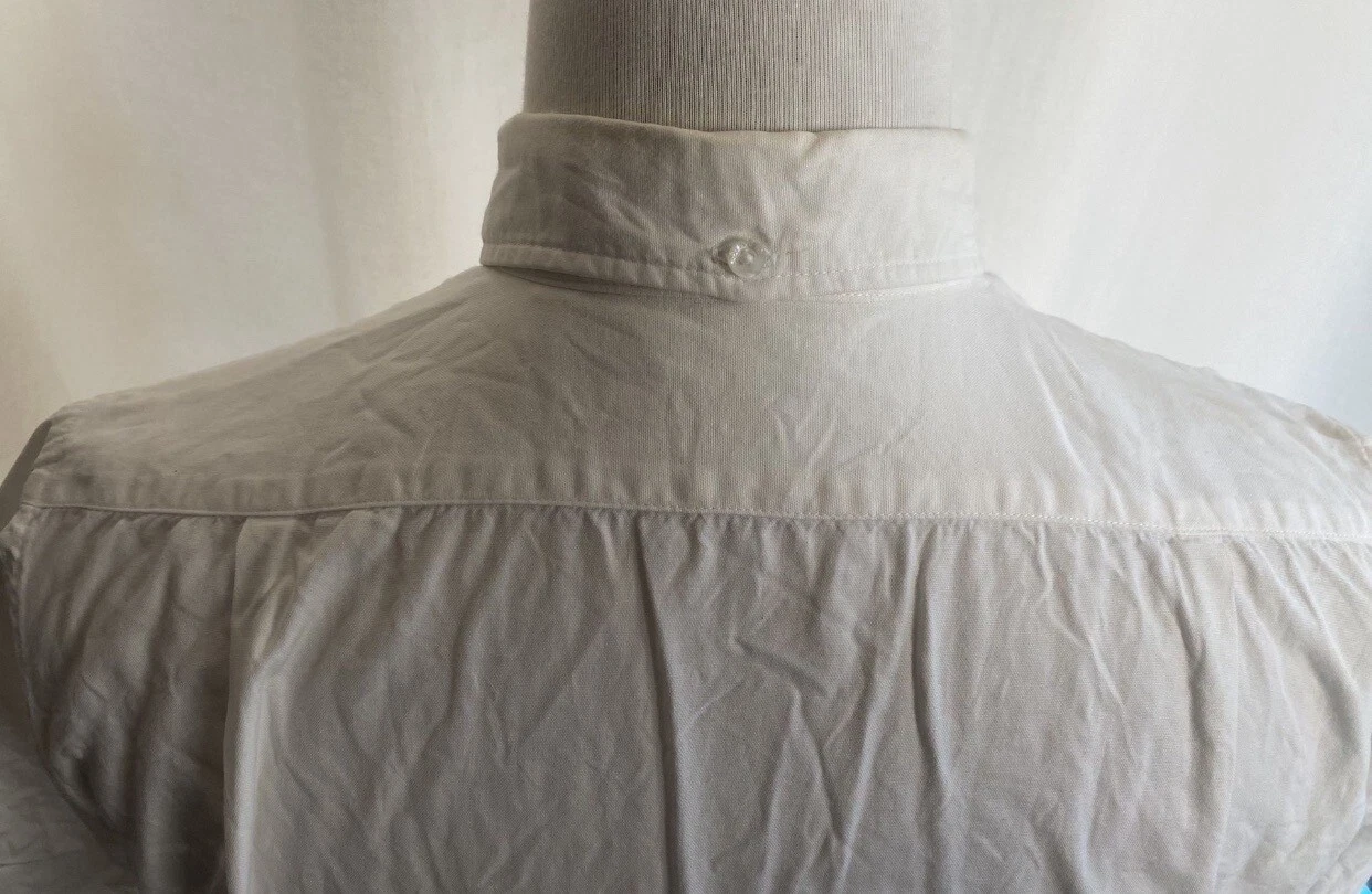 A BATHING APE (BAPE) Camicia abito vintage Bape A Bathing Ape Classics bianca manica corta XL abbottonata