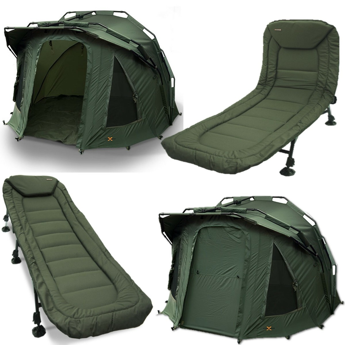 Man New Fortress NGT Three Rib Bivvy NGT Leg Bed Chair Carp