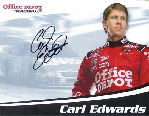 CARL EDWARDS #99 FASTENAL FORD DAYTONA 500 ON TRACK 8X10 GLOSSY