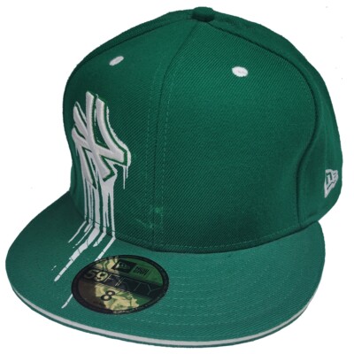 New York Yankees New Era 5950 Paint Drip Fitted Hat - Green