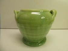 VINTAGE AUSTRALIAN POTTERY TRENT WARE STUDIO DRIP GLAZE 2 HANDLE VASE ART DECO