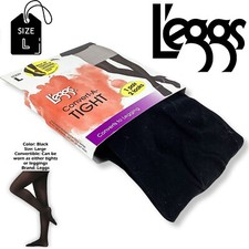 Lot x 2 L'eggs Convert-A-Tight 1 pair 2 looks Converts Leggings Footless Large