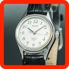 Vintage 1973 [N-MINT] SEIKO 1944-0040 HI-BEAT 36000 Silver Hand Wind Women
