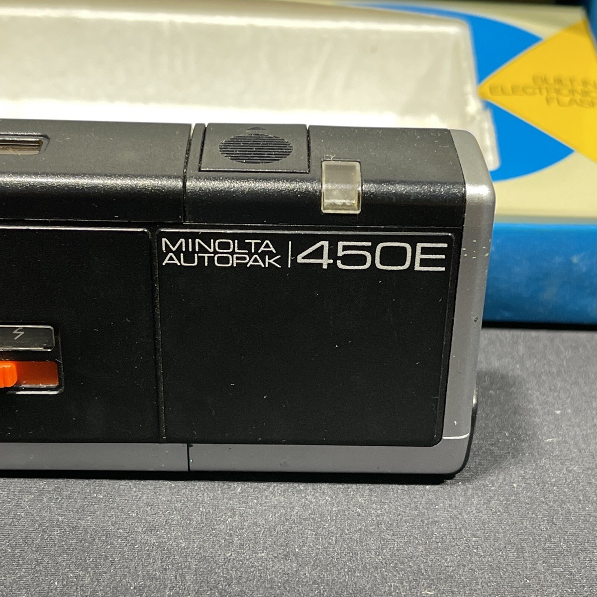 Vintage Minolta Autopak 450E Pocket Film Camera Original Box | eBay