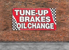 Tune-Up Brakes Oil Change 3x5ft Vinyl Banner Sign Auto Car Mechanic Garage Shop