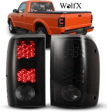 Pair LED Tail Lights For Ford Ranger 2001-2005 Smoke Rear Brake Lamps Left+Right