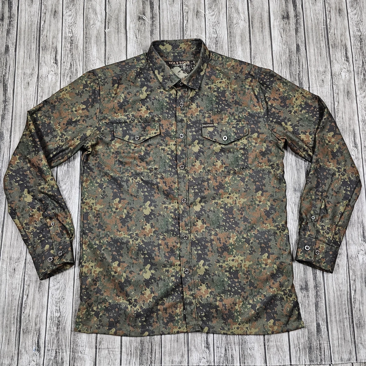 米軍放出品 ミリタリー USA タクティカル WARRIOR ボタンダウンシャツ 25+ Warrior Products Button-Up Casual Button-Down Shirts for Men