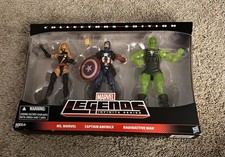 Marvel Legends Collector   s Edition Captain America Ms Marvel Radioactive Man