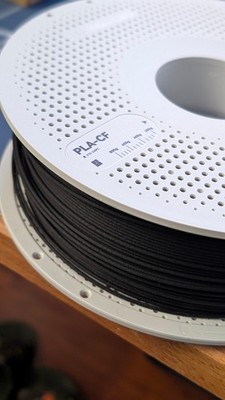 Bambu Lab PLA-CF Black Carbon Fiber 14100 - Refillable Spool  (Open Box)