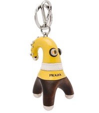 Prada Maria Robot Charm Saffiano Leather Bag Charm Limited Made in Italy