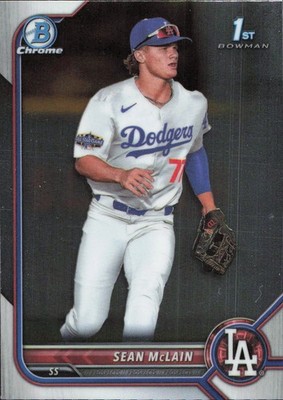 2022 Bowman Draft - Chrome Sean McLain #BDC-50 - NM Card Los Angeles Dodgers