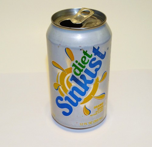 Diet Sunkist Soda Can Vintage