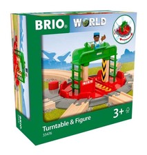 BRIO World Train Turntable  Figure for Kids Age 3 Years Up - Wooden Railway Set