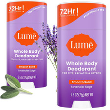 Whole Body Deodorant - Smooth Solid Stick - 72 Hour Odor Control - Aluminum Free