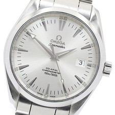 Orologio Uomo Automatico Omega Seamaster Aqua Terra 2503.30 Data Quadrante Argento_943641