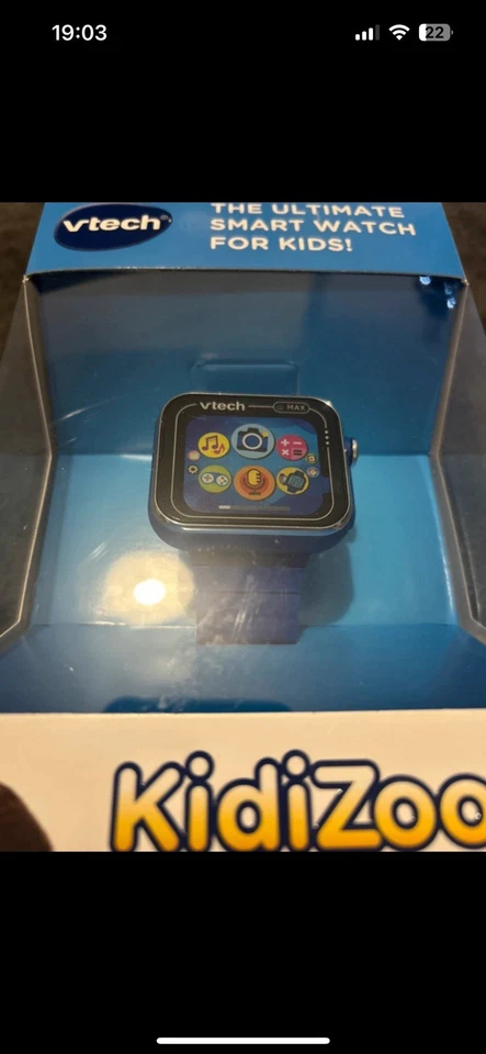 VTech KidiZoom Smart Watch Max Blue for Kids Dual Camera, Game-Based Learning - Image 3 of 4