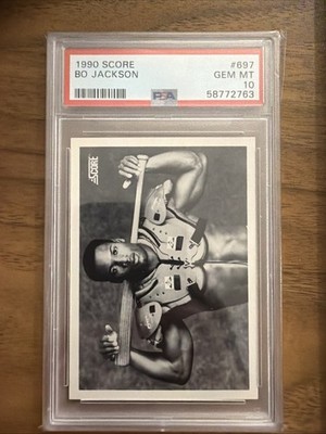 1990 SCORE #697 BO JACKSON PSA 10