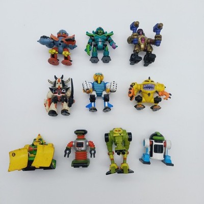 Lot x10 Figures Z-Bots Micro Machines 1993 Galoob zbots genuine vintage