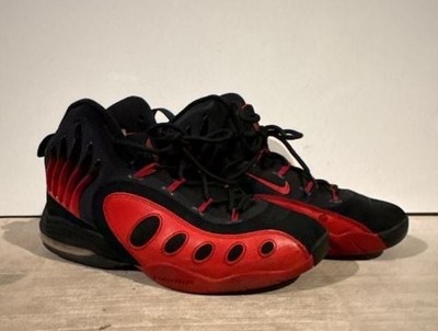 Nike Air Way Up Black Red Basketball Shoes Size 8.5