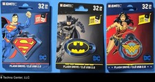 Emtec Click 32GB USB 2.0 Flash Drives, 3 Assorted Packs