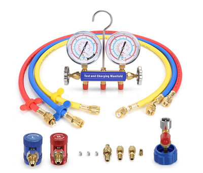 42036 Manifold Gauge Set, with 3-1/8'' (80 mm) Gauges (60'' Plus II R/Y/B Hoses),