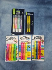 Sharpie Casemate Accent Pocket Style Gel Highlighters Assorted lot chisel round