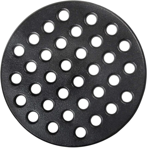 Round Cast Iron Fire Grate BBQ High Heat Charcoal Plate for Large Big Green Egg
