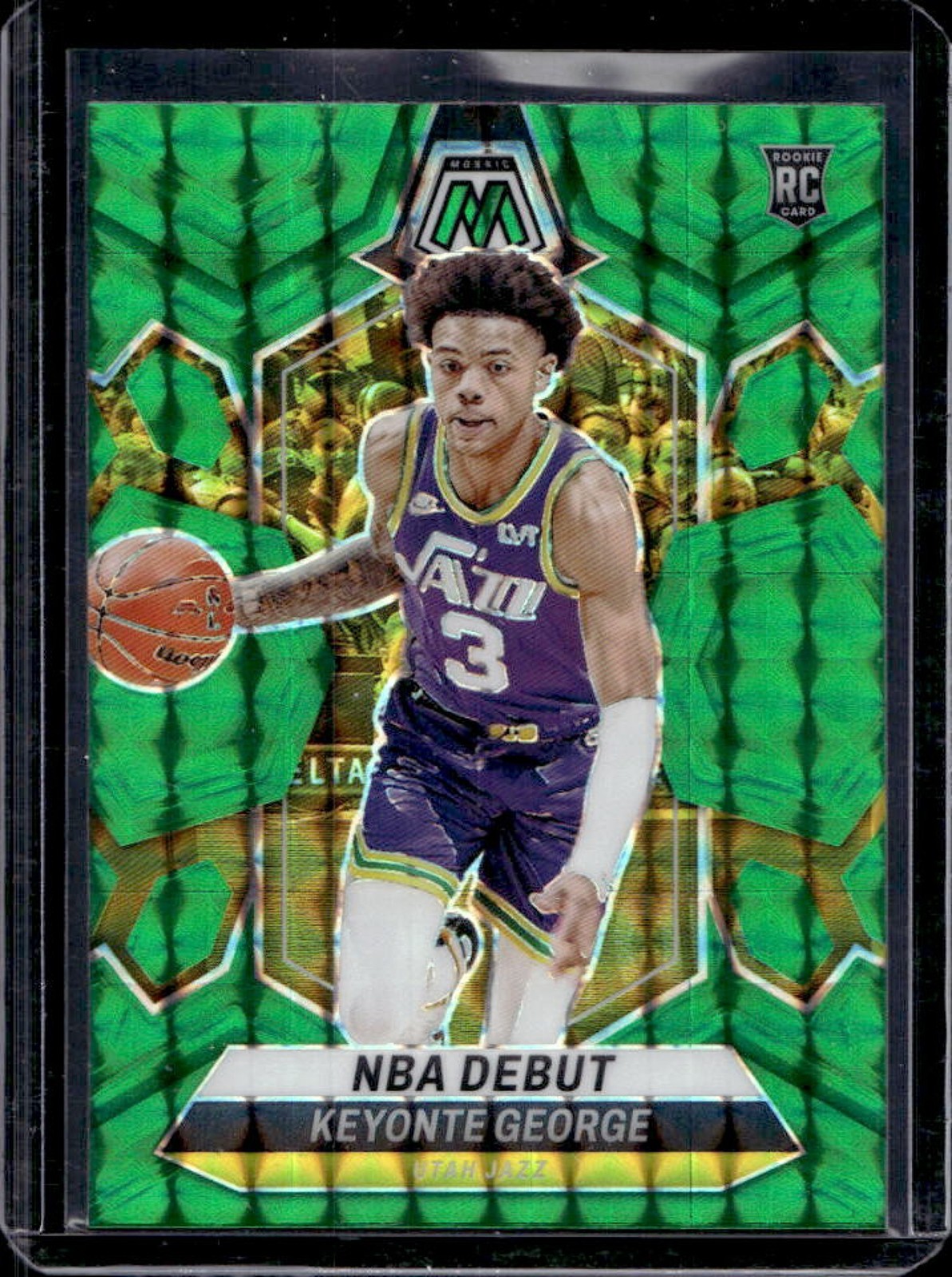 2023-24 Mosaic Keyonte George RC Green Mosaic Prizm NBA Debut #251 Jazz