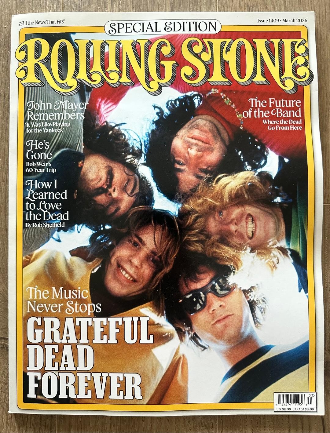 2026 ROLLING STONE March Issue GRATEFUL DEAD FOREVER Cover BOB WEIR Remembered