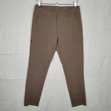 BYLT Everyday Pant 2.0 Mens Medium Khaki Tan Slim Fit Stretch Chino Pants Casual