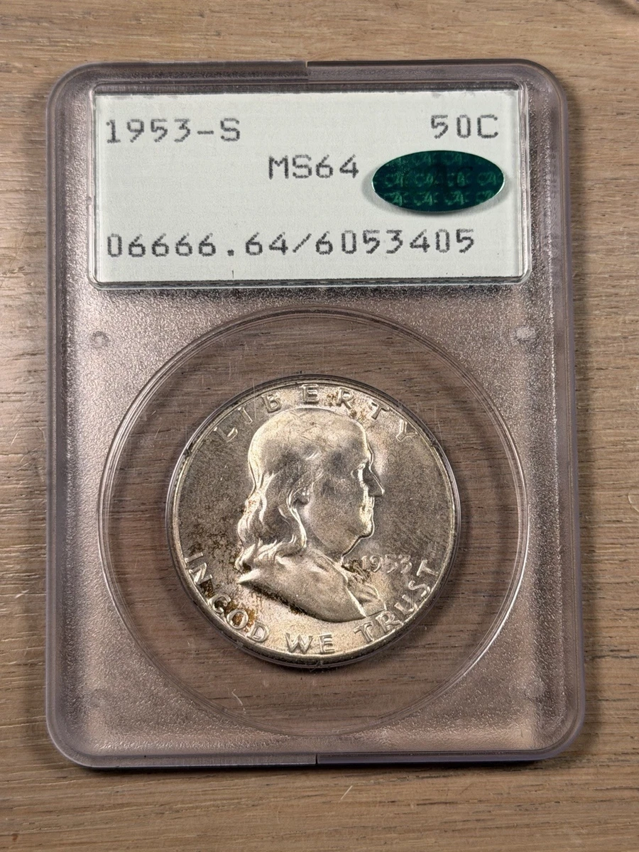 MS 64 Graded Franklin Half Dollars 1948-1963 for sale | eBay