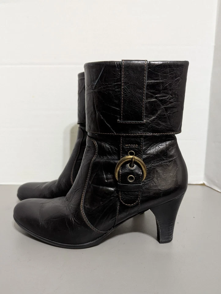 Paul Green Women's Size 8 Harness Boots, Brown - Image 3 of 4