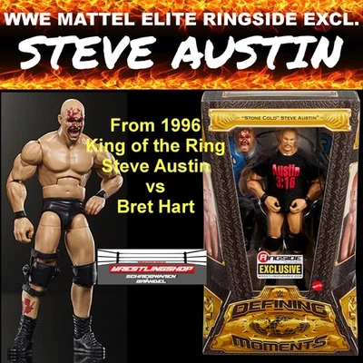 WWE MATTEL ELITE RINGSIDE EXCLUSIVE STEVE AUSTIN DEFINING MOMENTS 3 WRESTLING DX