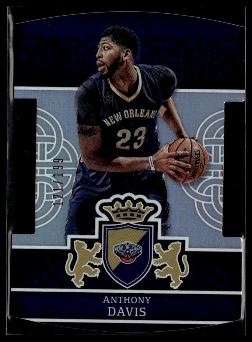 2016-17 Panini Excalibur #36 Anthony Davis Coat of Arms Blue #/199 KE