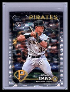 2024 Topps Update #US162 Henry Davis Silver Crackle Foilboard