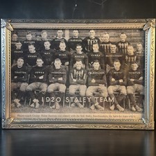 Vintage 1920 Staleys Football Photo George Halas NFL Chicago Bears Decatur IL